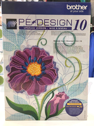 Brother PE-DESIGN 10 Upgrade version Embroidery and Sewing Digitizing Software